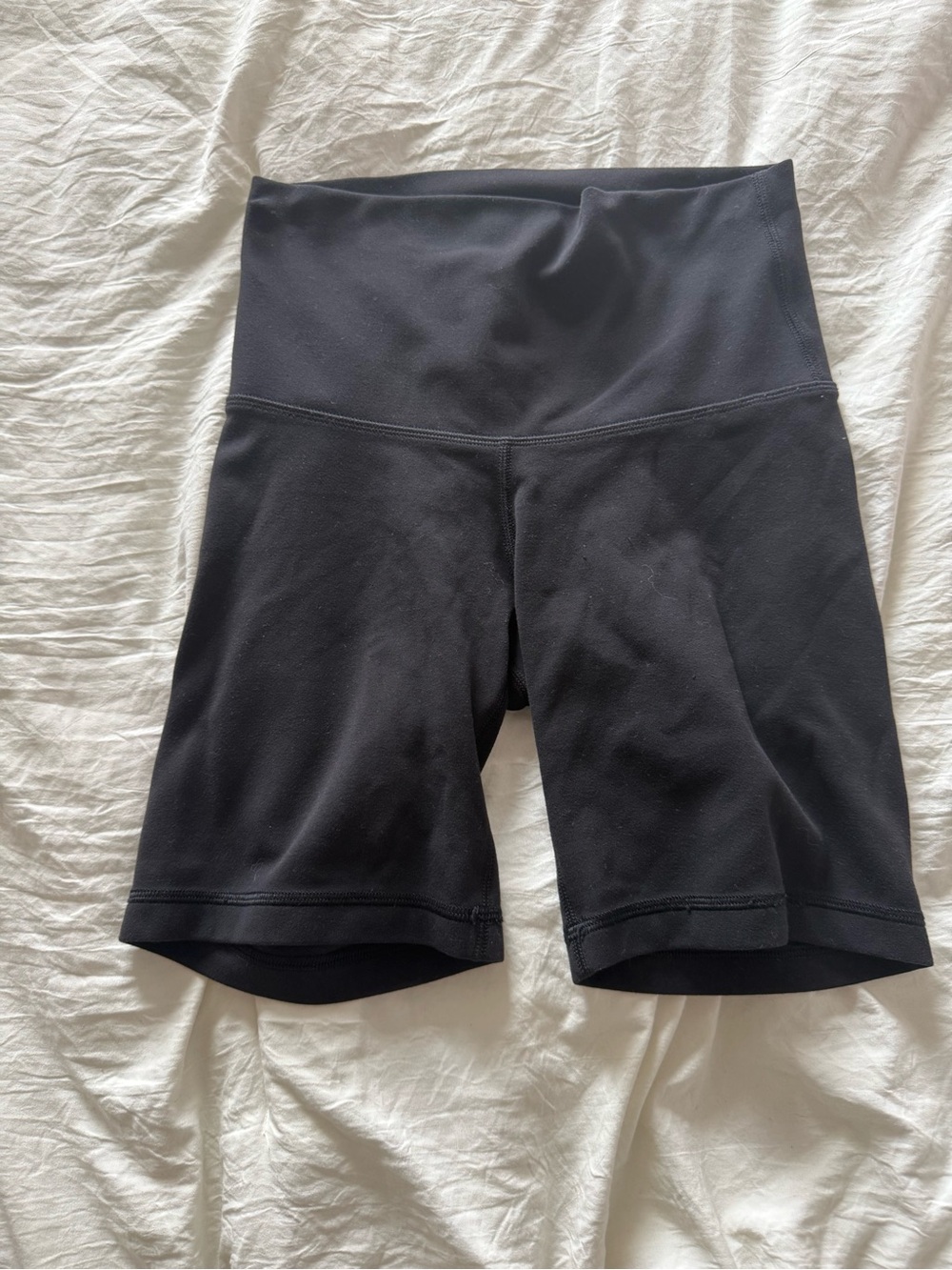 TNA BUTTER Black High-Waist Bike Shorts